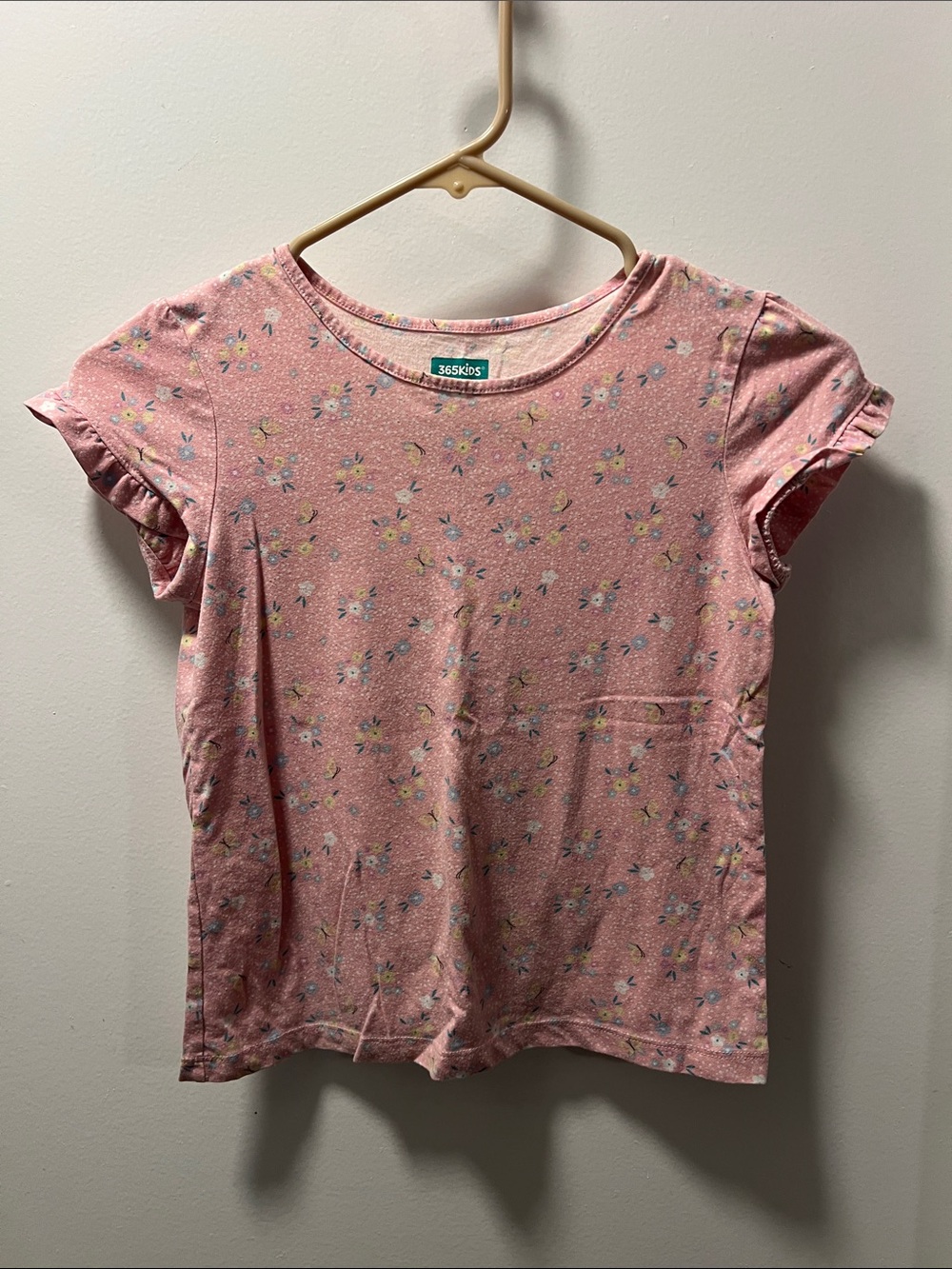 Garanimals Pink Floral Ruffle Sleeve Tee